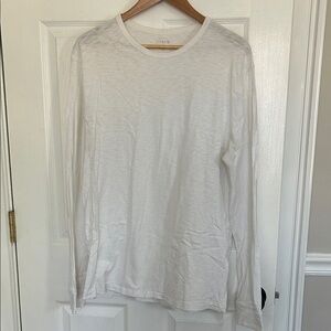 J.Crew White Long Sleeve TShirt